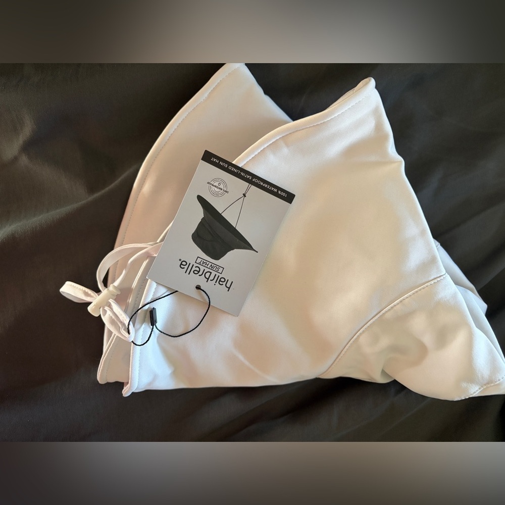 Hairbrella Satin-Lined, Waterproof, Wide Brim Sun Hat NWT classic